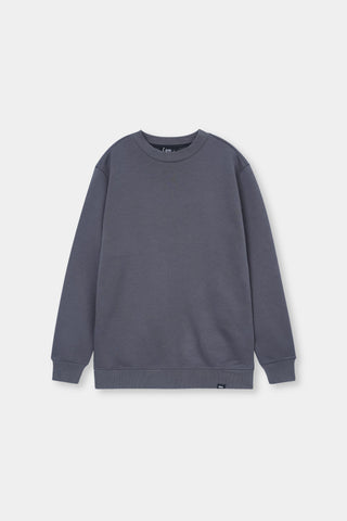 Basic Sweatshirt in Charcoal Grey
