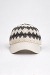 Crochet Panel Baseball Cap / OFF WHITE CAP ATTIR-UNISEX