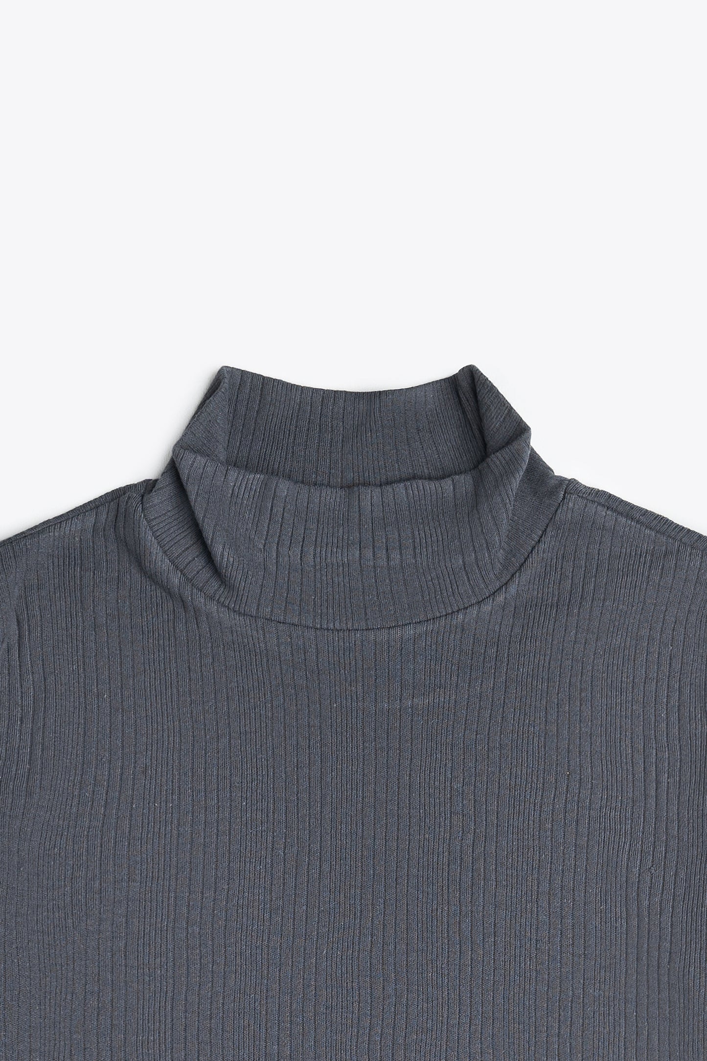 Mock Neck in Charcoal