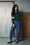 Long Sleeves T-shirt / GREEN / BOTTLE GREEN TEE ATTIR-WOMEN