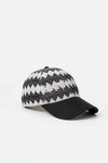 Crochet Panel Baseball Cap / GREY CAP ATTIR-UNISEX