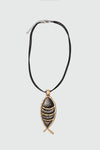 Sculpted Drop Pendant Necklace NECKLACE ATTIR-WOMEN