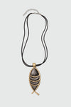 Sculpted Drop Pendant Necklace NECKLACE ATTIR-WOMEN