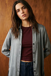Long Beach Shirt in Crinkle Silk TUNIC ATTIR-WOMEN