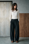 Jacquard Jersey Top / WHITE TOP ATTIR-WOMEN
