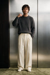 Classic Cable Knit Pullover / GREEN SWEATER ATTIR-MEN