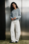 Brushed Raglan Cardigan / Aqua Blue SWEATER ATTIR-WOMEN