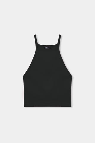 Sleeveless Crop Top in Black