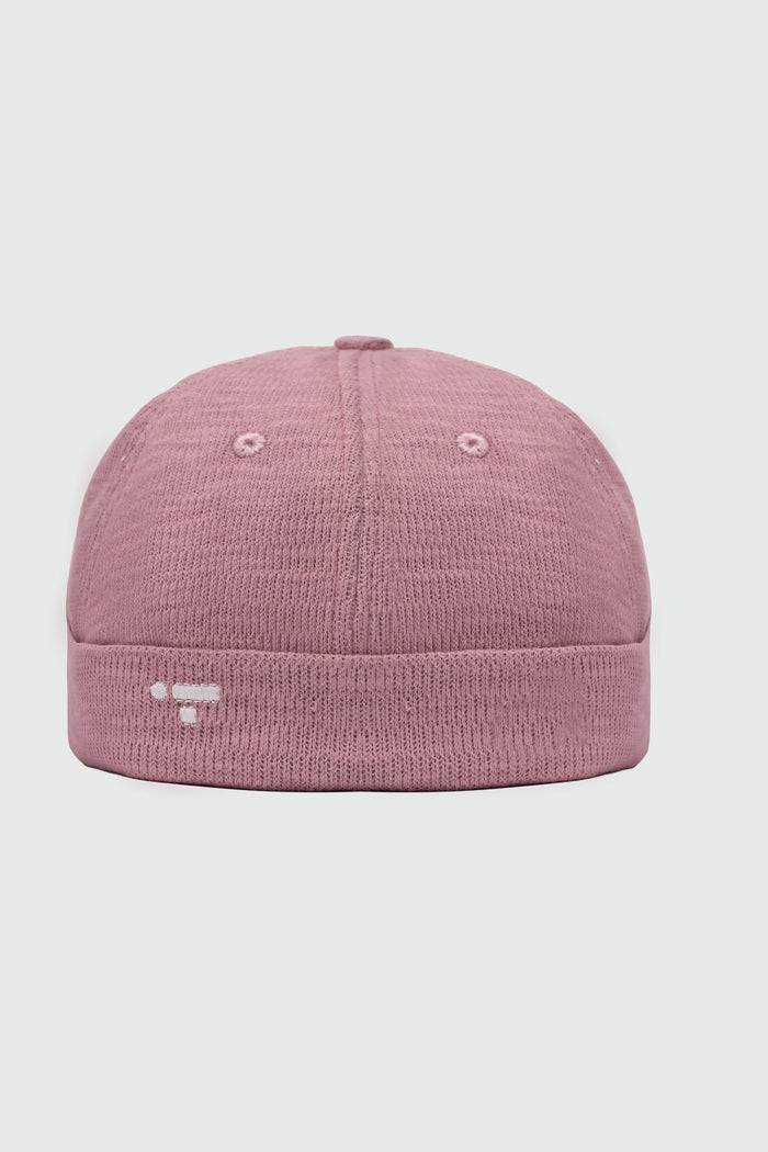 Waffle Textured Docker Cap in Pink