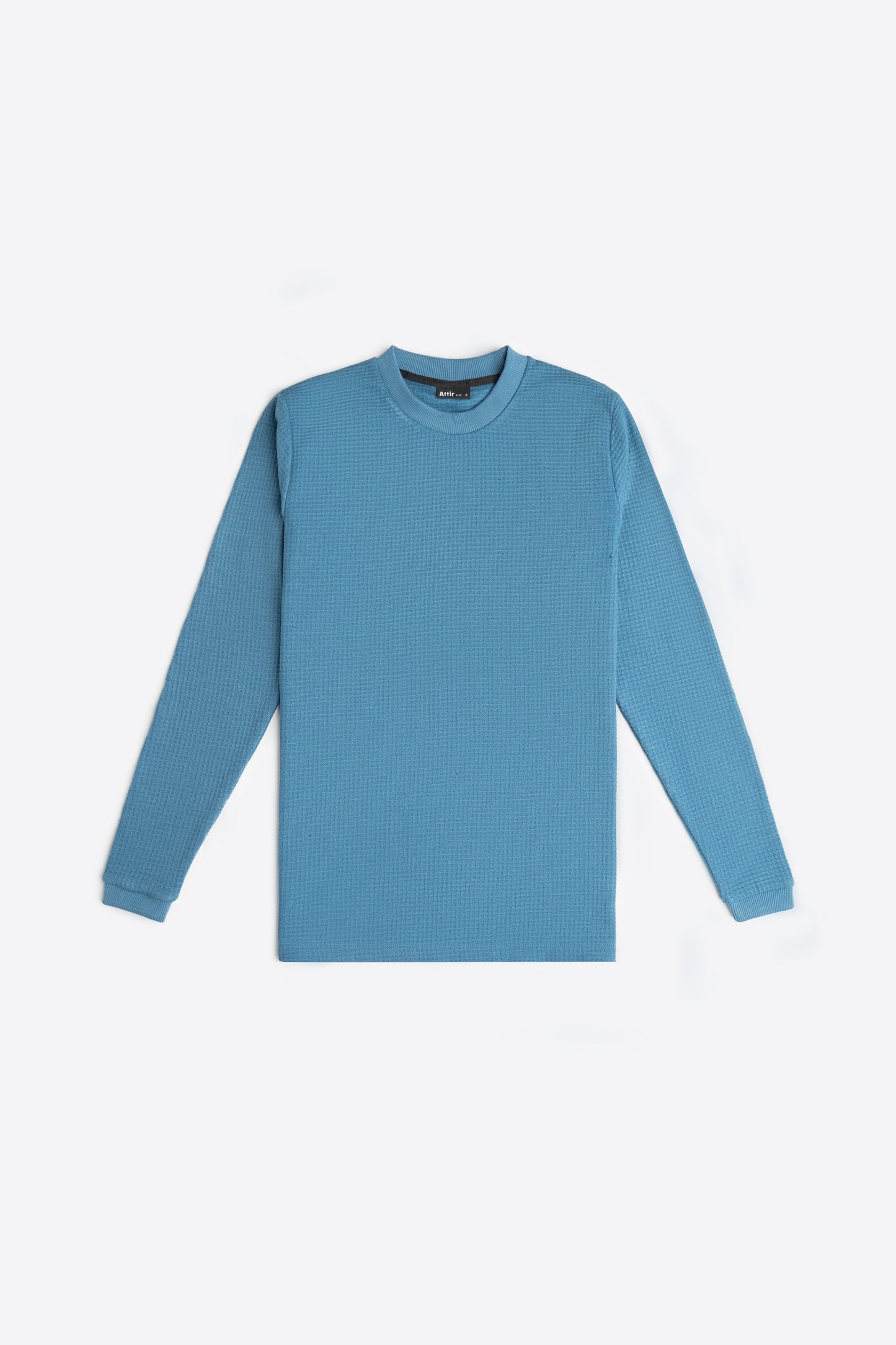Waffle Sweatshirt in Tiffany