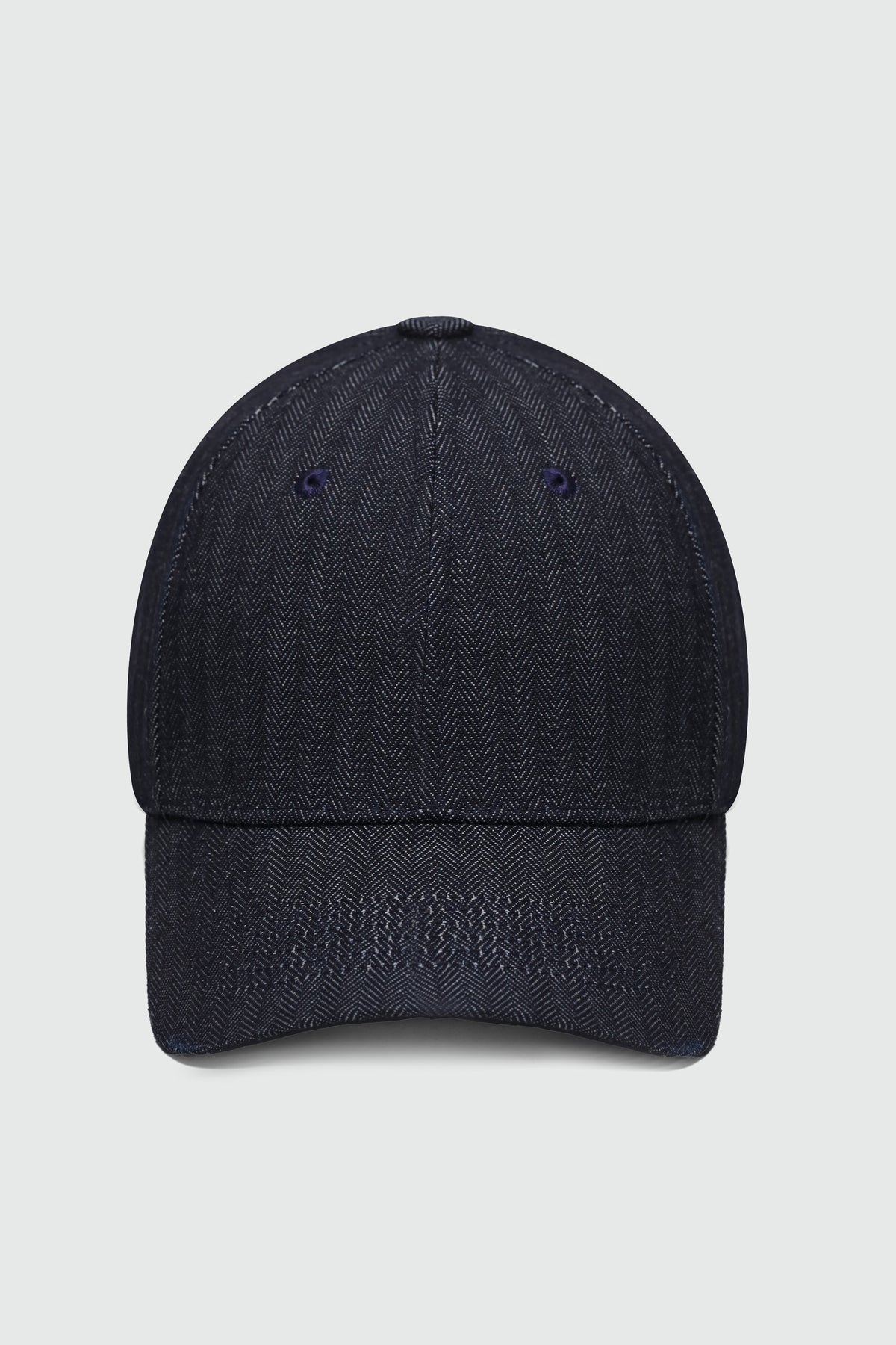 Herringbone Denim Baseball Cap CAP ATTIR-UNISEX