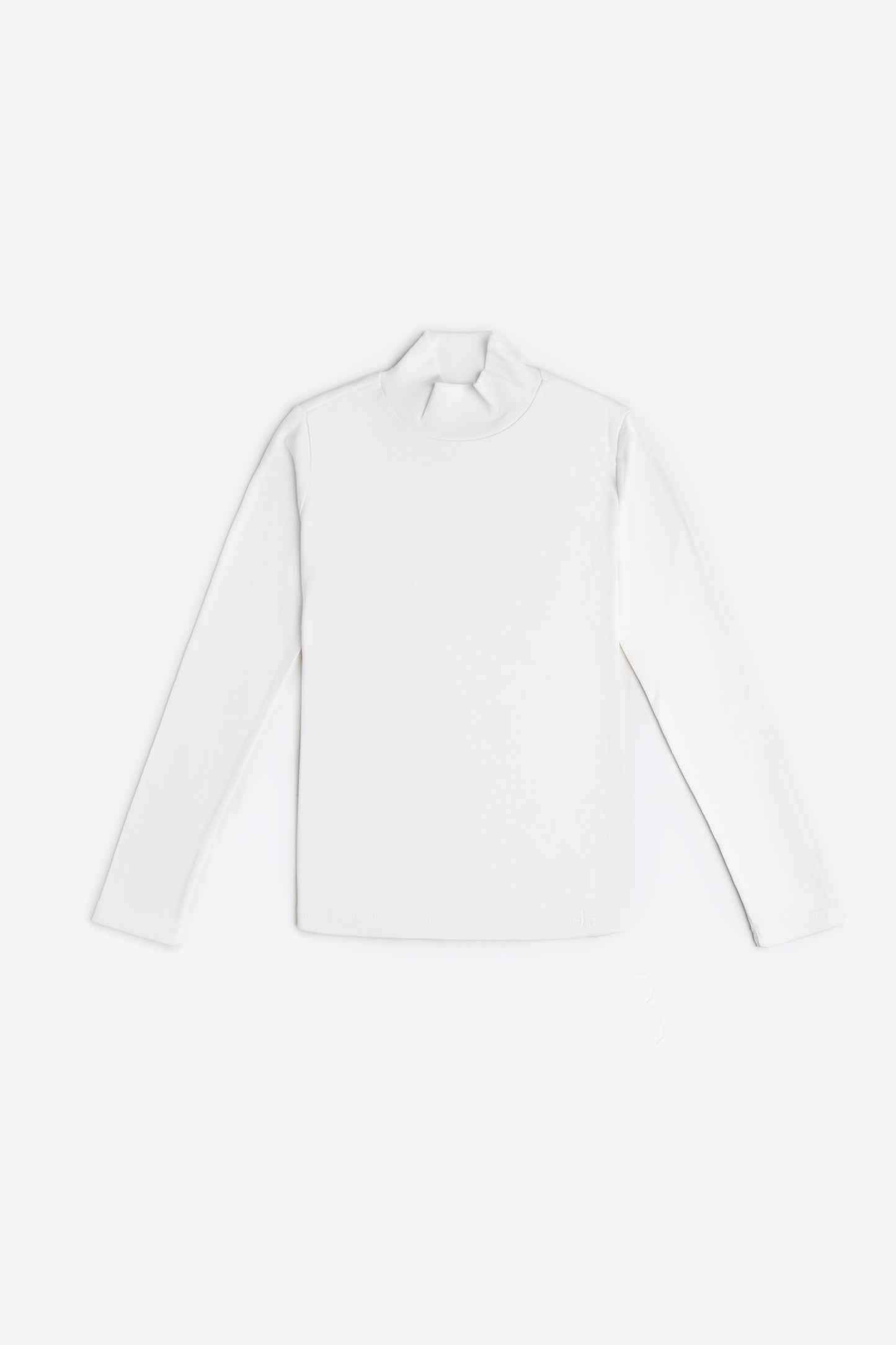 Mock Neck in Linen White