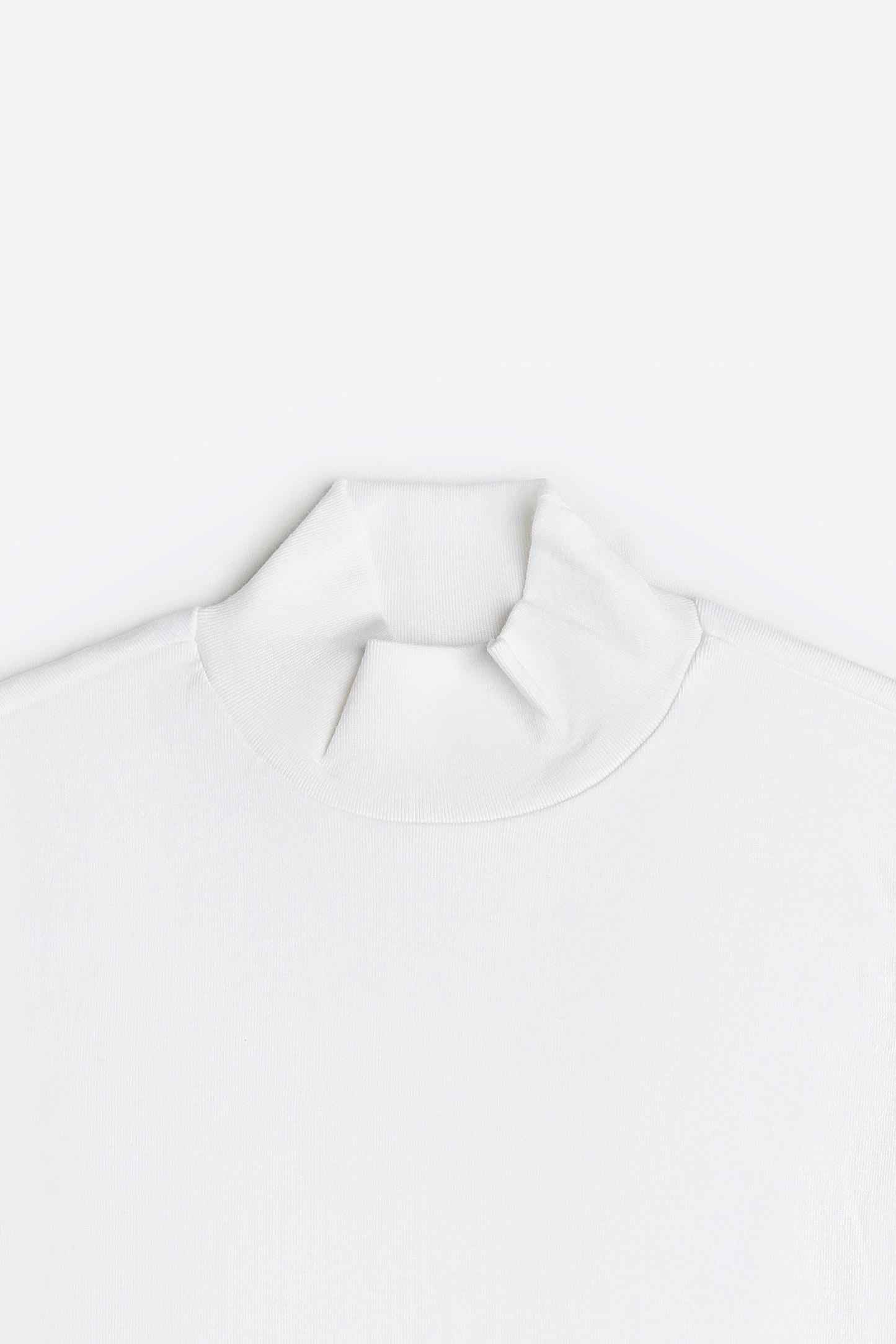 Mock Neck in Linen White