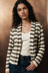 Crochet Lapel Collar Jacket / OLIVE JACKET ATTIR-WOMEN