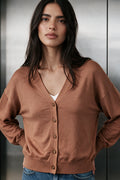 Everyday V-Neck Cardigan / CAMEL CARDIGAN ATTIR-WOMEN