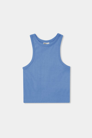 Rib-Knit Tank Top in Sky