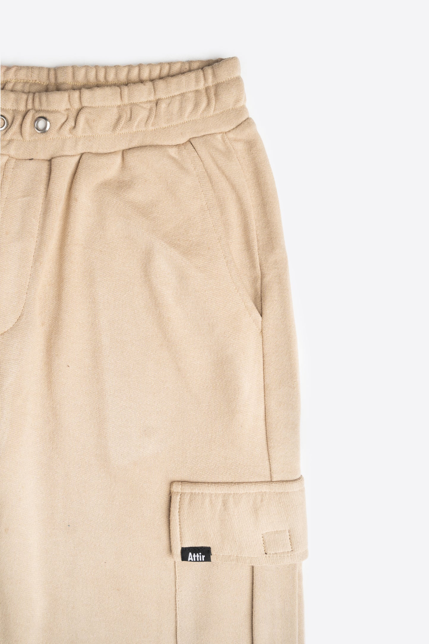 Regular Fit Cargo Trouser in Beige