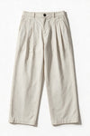 Relaxed Double Pleats Twill Pant / GREY PANT ATTIR-MEN