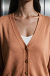 Everyday V-Neck Cardigan / CAMEL CARDIGAN ATTIR-WOMEN