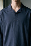 Long Sleeves Placket Detail Shirt / NAVY SHIRT ATTIR-MEN