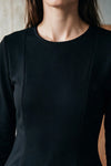 Effortless Peplum Top / BLACK TOP ATTIR-WOMEN