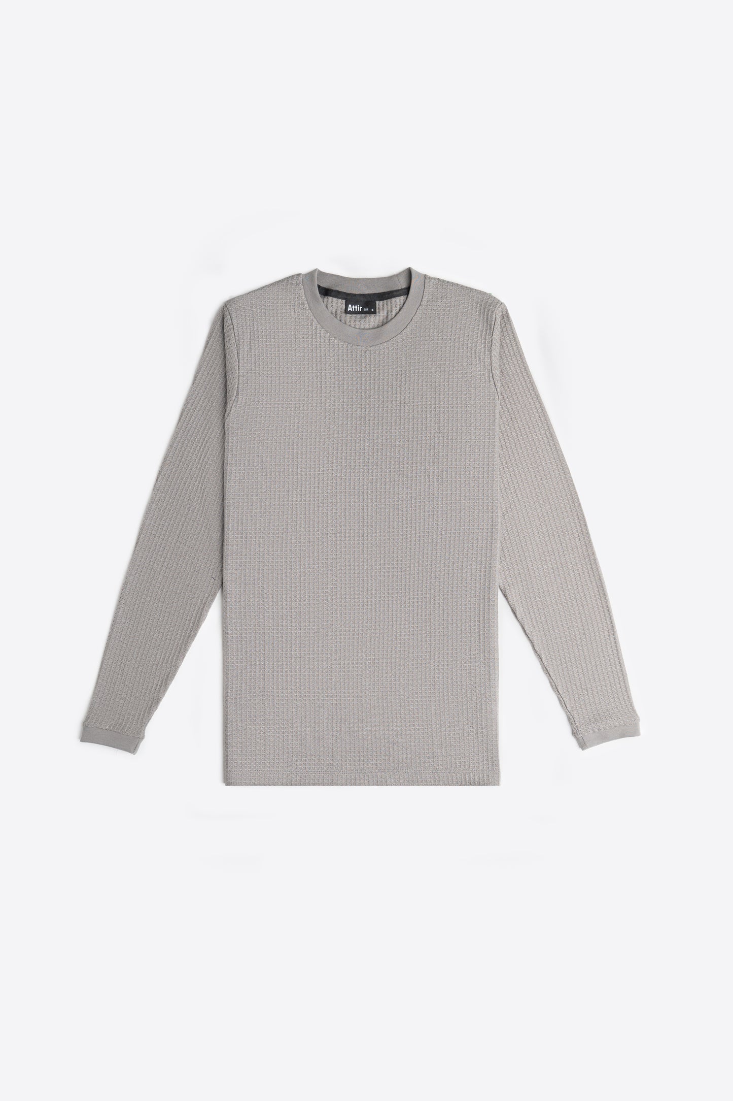 Waffle Sweatshirt in Shark Grey