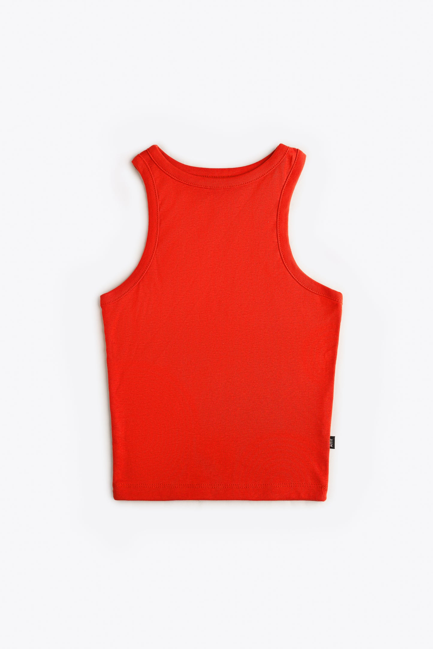 Rib-Knit Tank Top in Scarlet Red