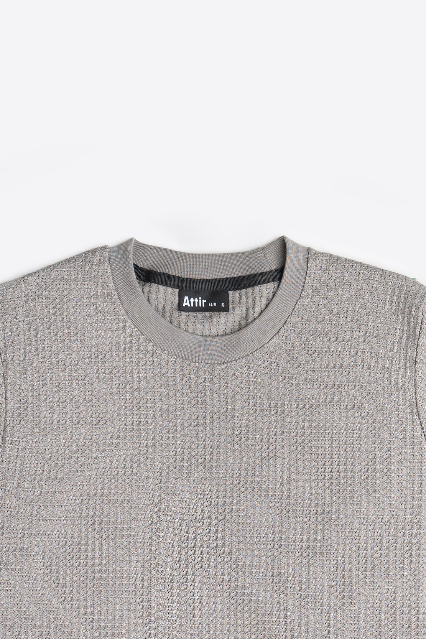 Waffle Sweatshirt in Shark Grey