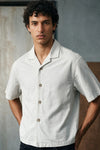Boxy Fit Twill Shirt / PERLA GREY SHIRT ATTIR-UNISEX