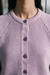 Brushed Raglan Cardigan / Purple SWEATER ATTIR-WOMEN