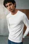Long Sleeves Perfect T-shirt / WHITE TEE ATTIR-MEN