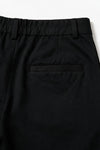 Relaxed Double Pleats Twill Pant / BLACK PANT ATTIR-MEN