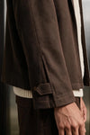 Twill Weave Wool Jacket / BROWN JACKET ATTIR-MEN