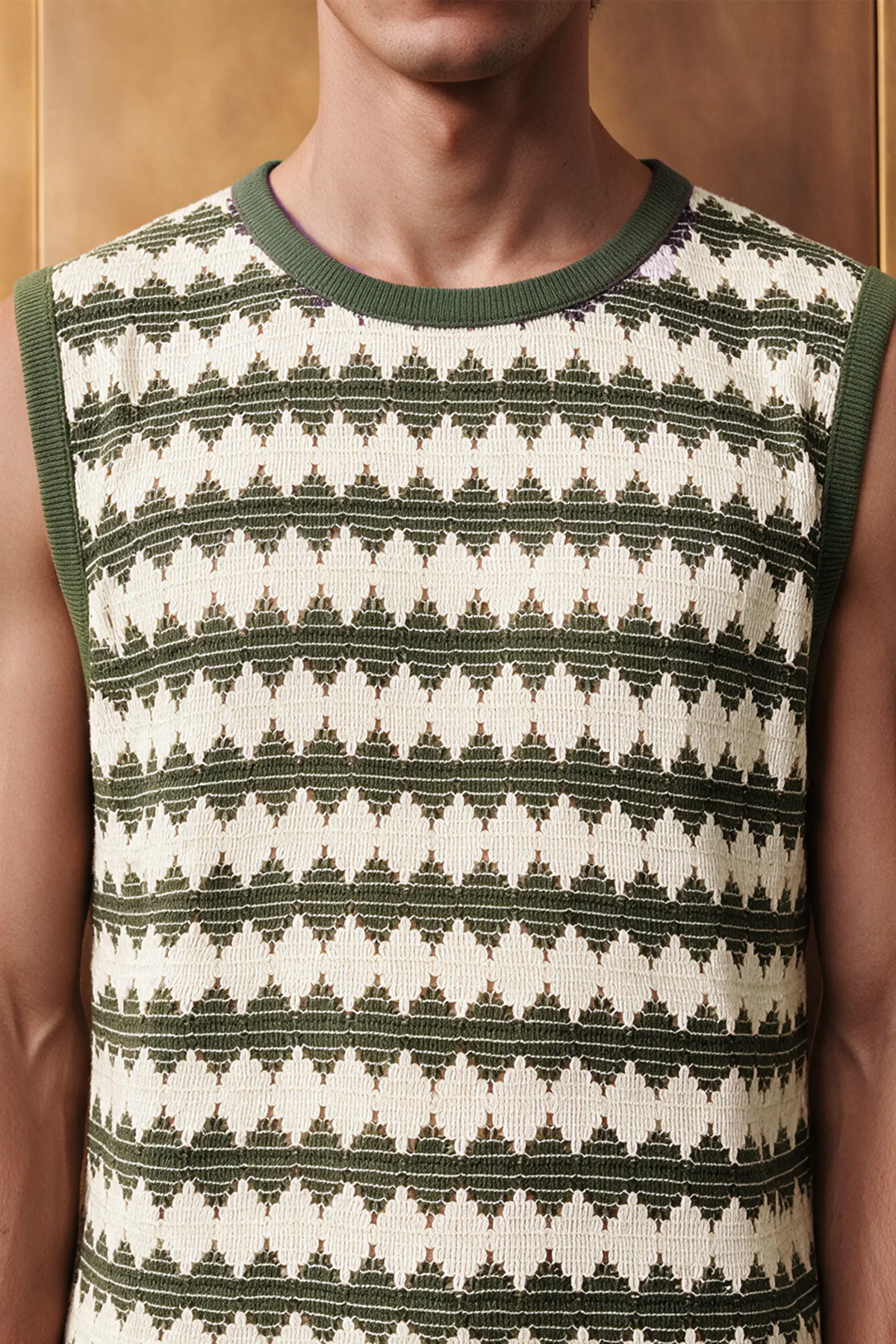 Crochet Tank Top / OLIVE TANKTOP ATTIR-MEN