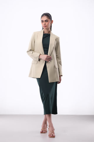 Tailored Blazer in Cool Sand