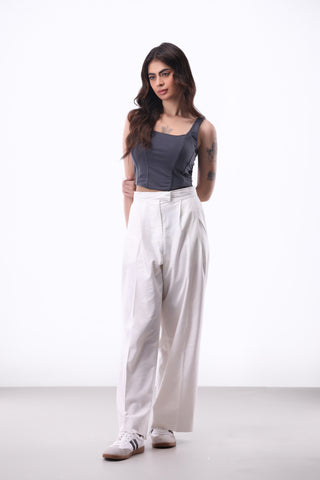 Corset Top in Dark Grey