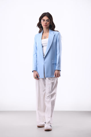 Tailored Blazer in Sky