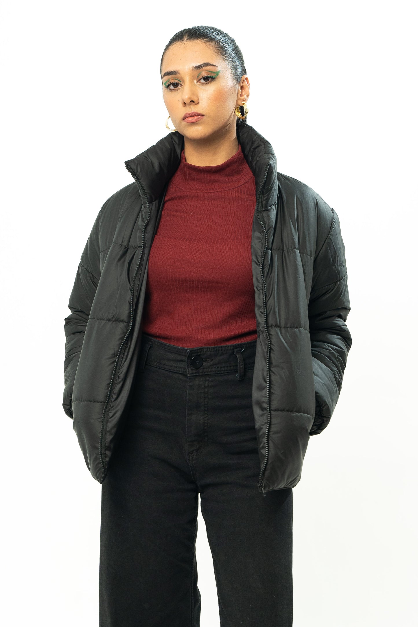 Puffer Jacket in Black