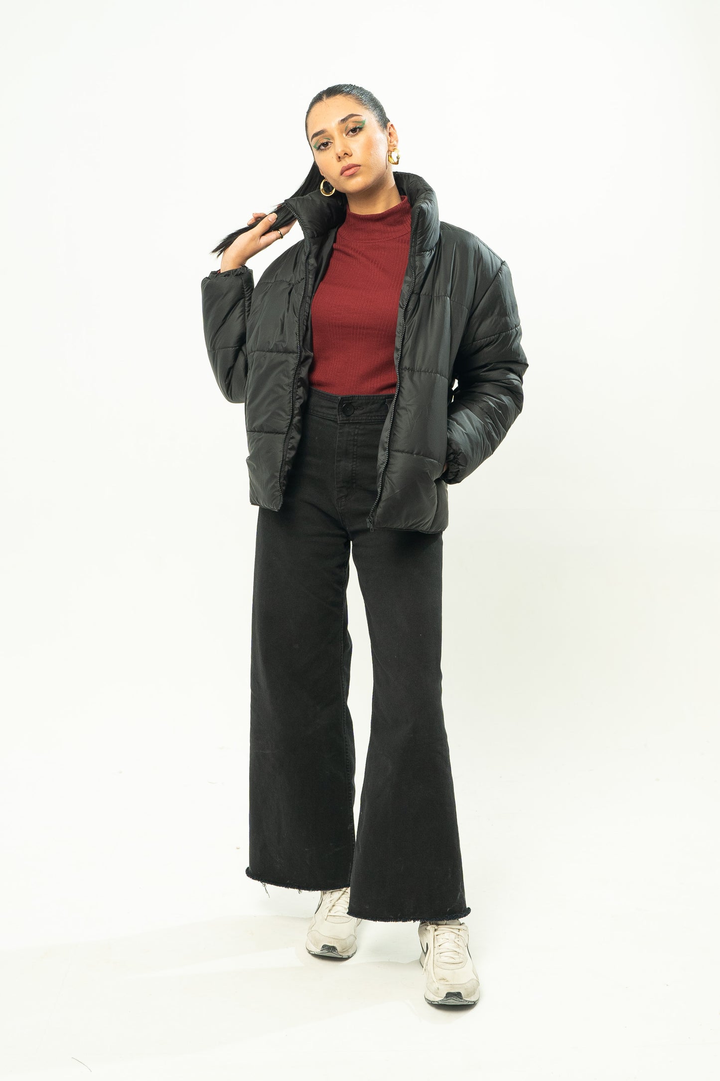 Puffer Jacket in Black