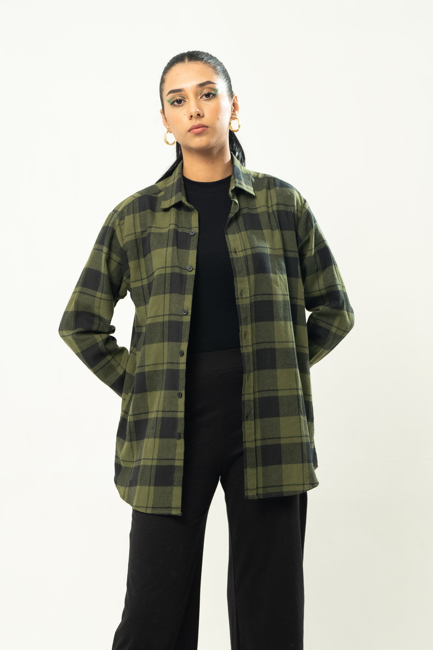 Flannel Button-Down Shirt