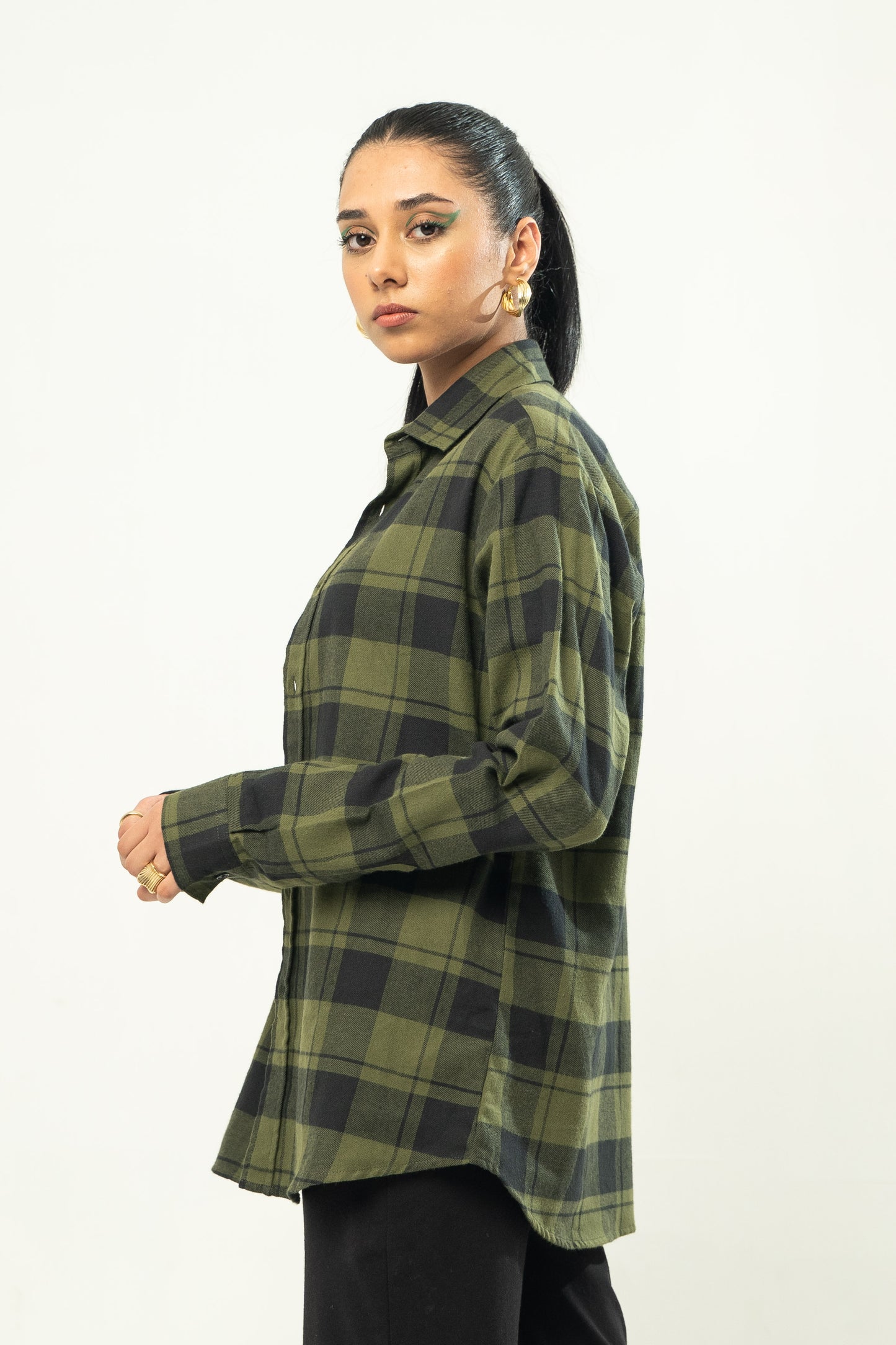 Flannel Button-Down Shirt