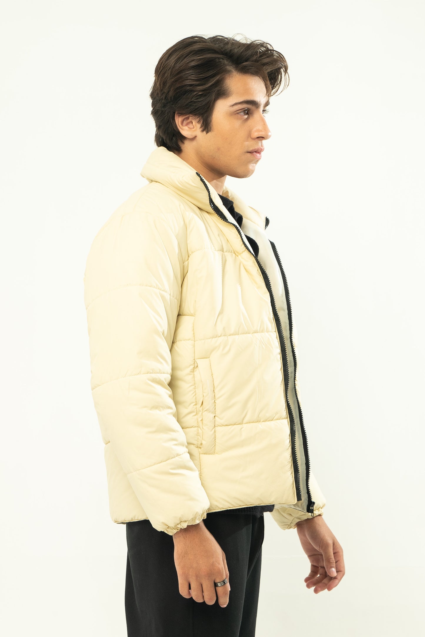 Puffer Jacket in Cream