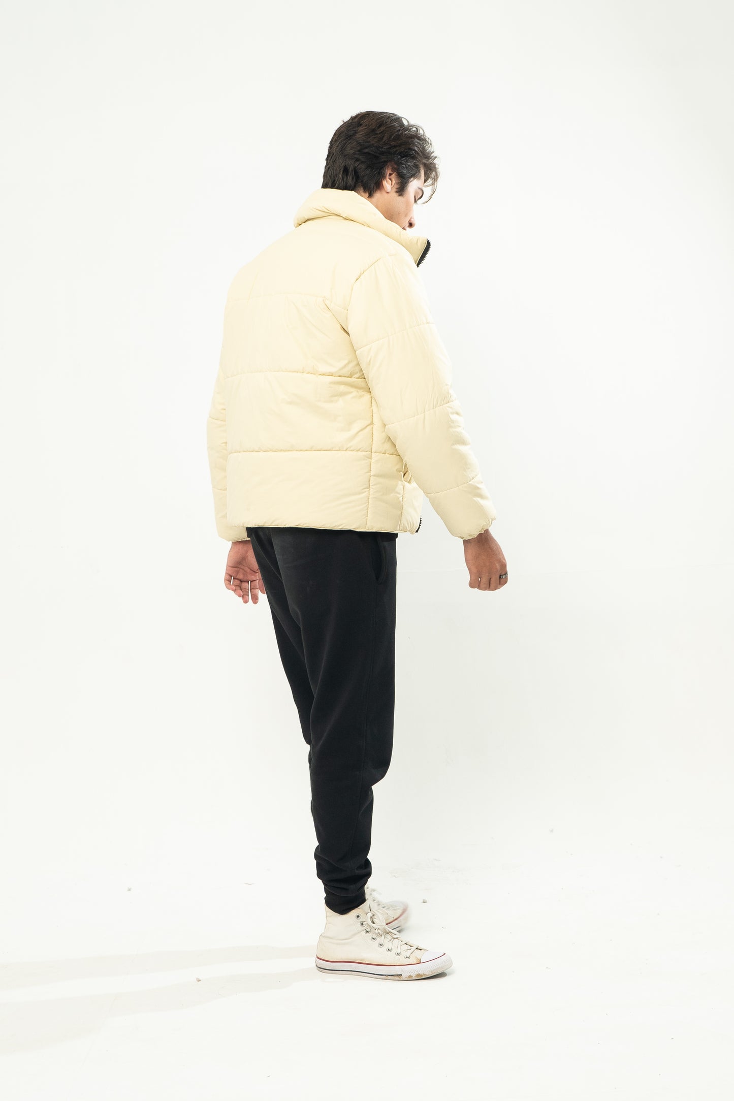 Puffer Jacket in Cream