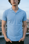 Revere Polo Shirt in Sky Blue POLO ATTIR-MEN