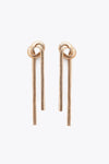 Chain Earrings with Knot EARRING ATTIR-WOMEN