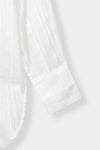 Long V-front Sheer Top SHIRT ATTIR-WOMEN