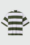 Oversized Striped Shirt in Green SHIRT ATTIR-UNISEX