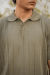 Relaxed-fit Pointal-Knit Polo Shirt in Camel POLO ATTIR-MEN