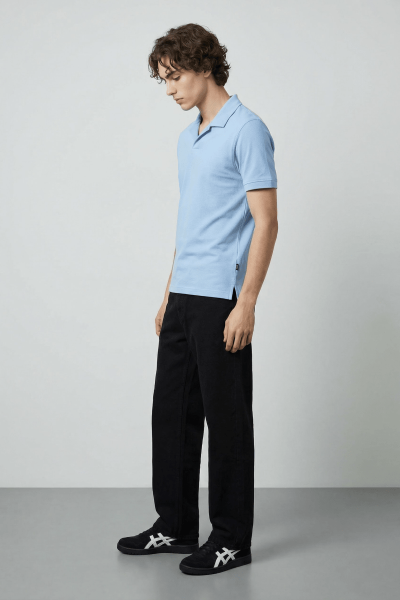 Revere Polo Shirt in Sky Blue POLO ATTIR-MEN