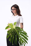 Shirt-detail Top in Ivory TOP ATTIR-WOMEN